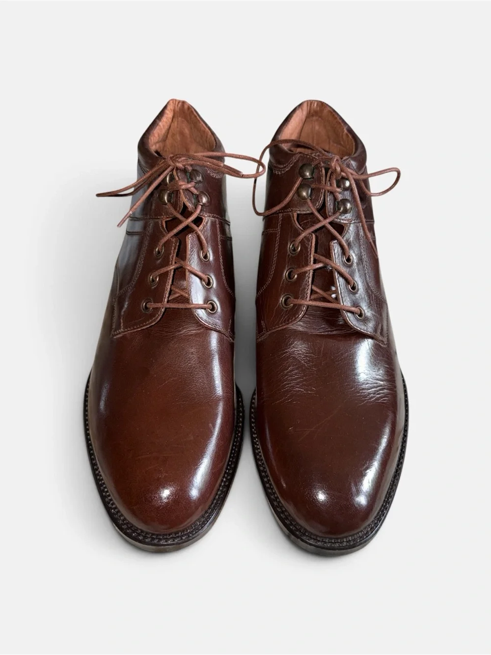Vintage Giorgio Brutini Men’s Brown Leather Ankle Dress Boots Size 13 Academia